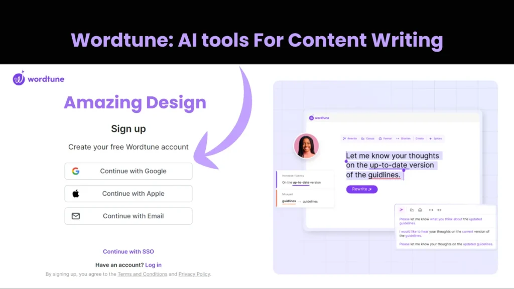 3. Wordtune: AI tools For Content Writing