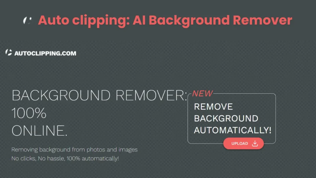 5. Auto clipping: AI Background Remover