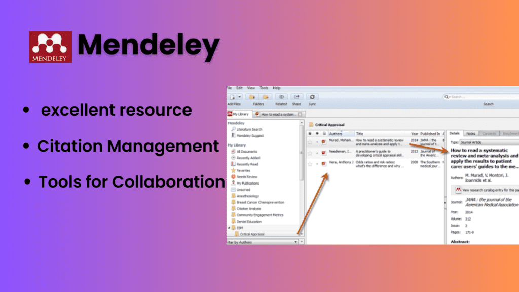 Mendeley ai tools 
for students 