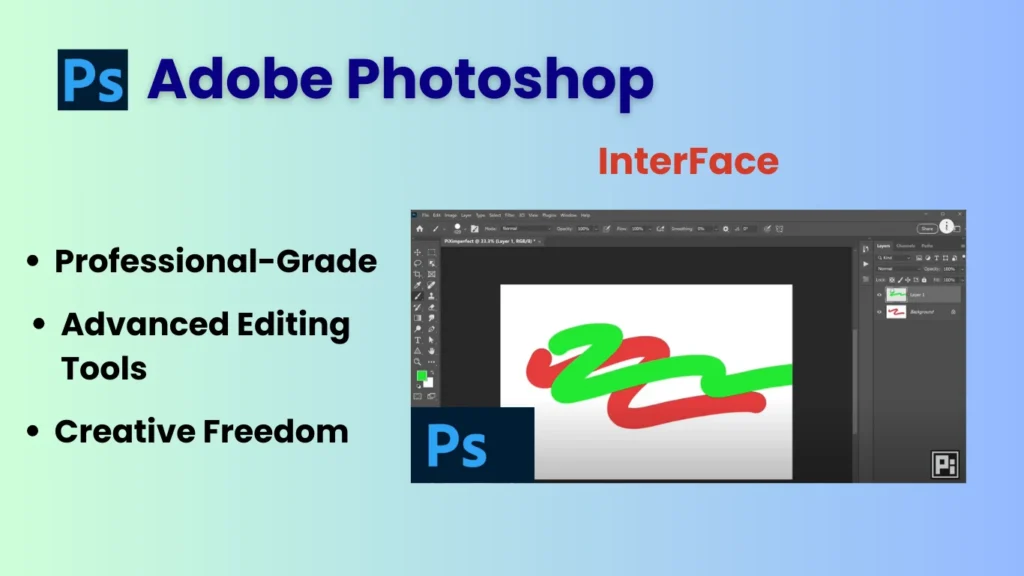 3. Adobe Photoshop: AI Tools for Graphic Design
features- Professional-Grade
Advanced Editing Tools
Creative Freedom