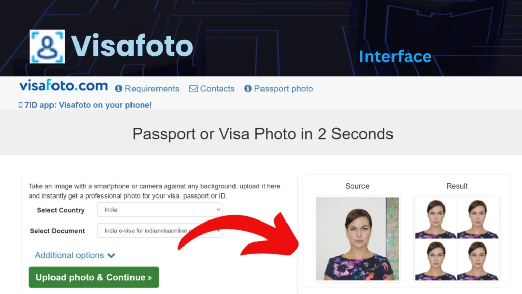 Visafoto: Passport Size Photo AI Tool