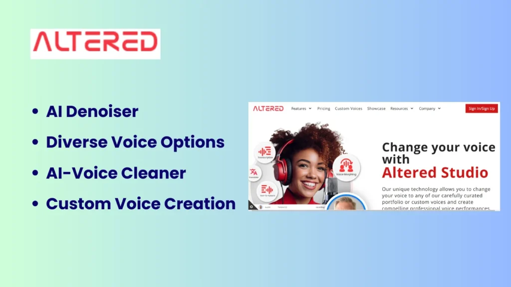 Altered: AI Tools For Voice Over