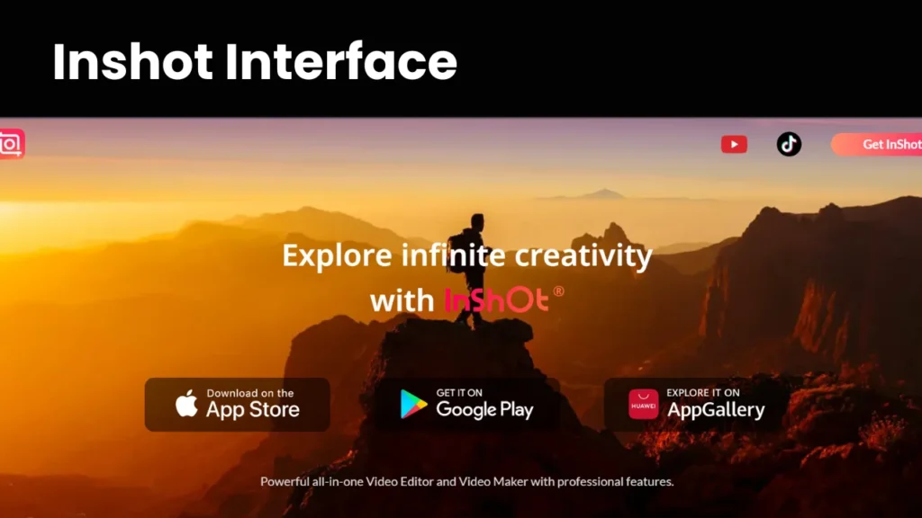 
InShot: Interface
InShot is an easy-to-use vlog editing Tools or app that helps you add special effects to videos, trim and cut videos. This vlog editing app is best for android users.