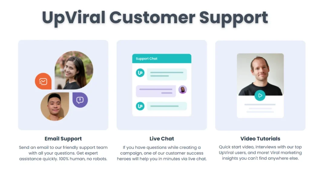 UpViral User Experience and Customer Support