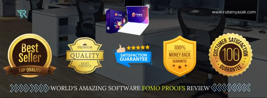 WORLDS AMAZING SOFTWARE FOMO PROOFS REVIEW THIS PERSONALIZED APPROACH IS PROVEN TO INCREASE THE CHANCES OF CONVERTING A LEAD TO A SALE ULTIMATELY INCREASING YOUR CONVERSIONS SALES AND PROFITS. 1 Ruben Yazak
