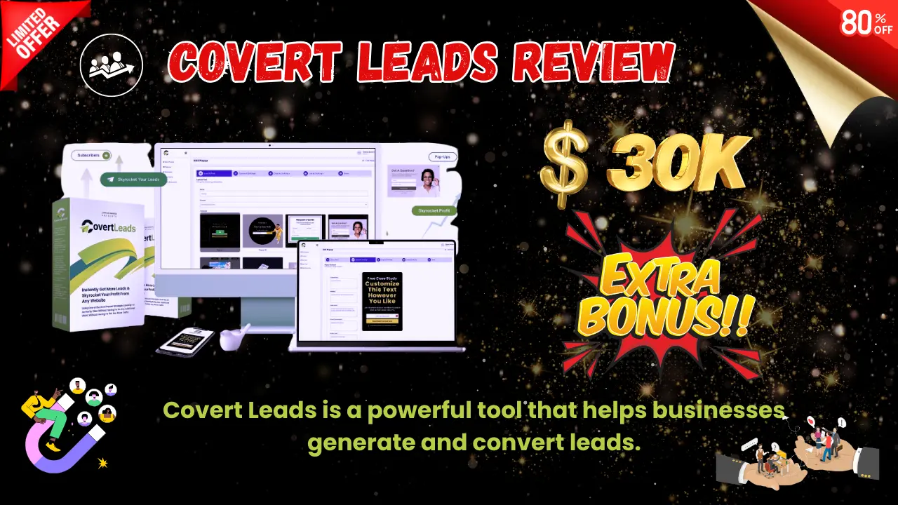 Covert Leads Review + oto info + bonuses + pricing + offers